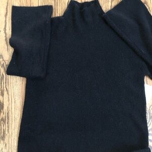 French Connection Black Knit Long Sleeve Turtleneck Sweater